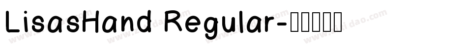 LisasHand Regular字体转换